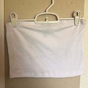 FOREVER21 RIPPED STRAPLESS TOP